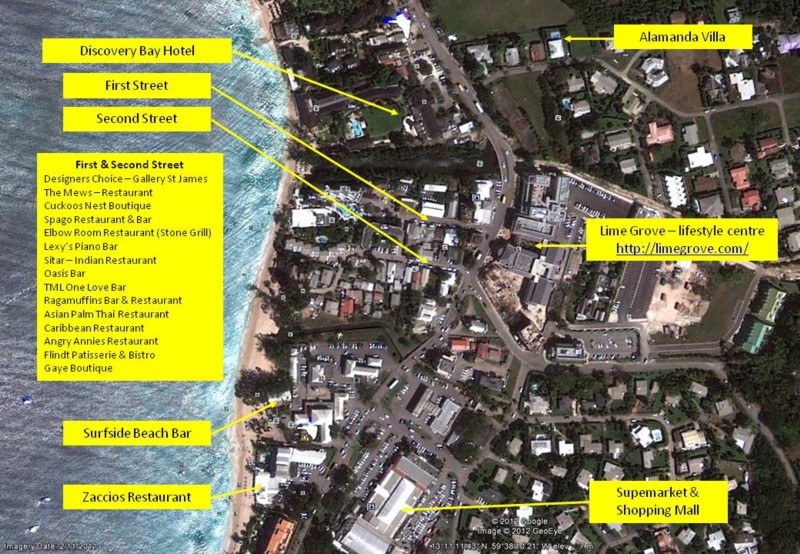 Local Amenities Around Alamanda Luxury Self Catering Villa, West Coast of Barbados.
