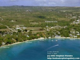 Alamanda Luxury Self Catering Villa's Location Hole Town, West Coast of Barbados.